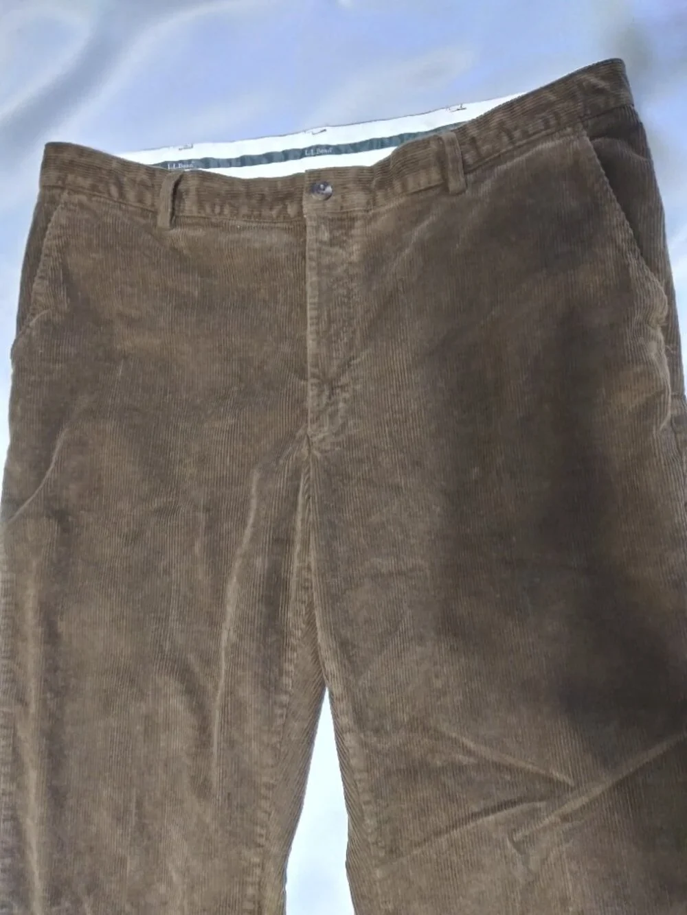 L.L. Bean Men's Classic Fit Stretch Country Corduroy Pants Brown 40x28